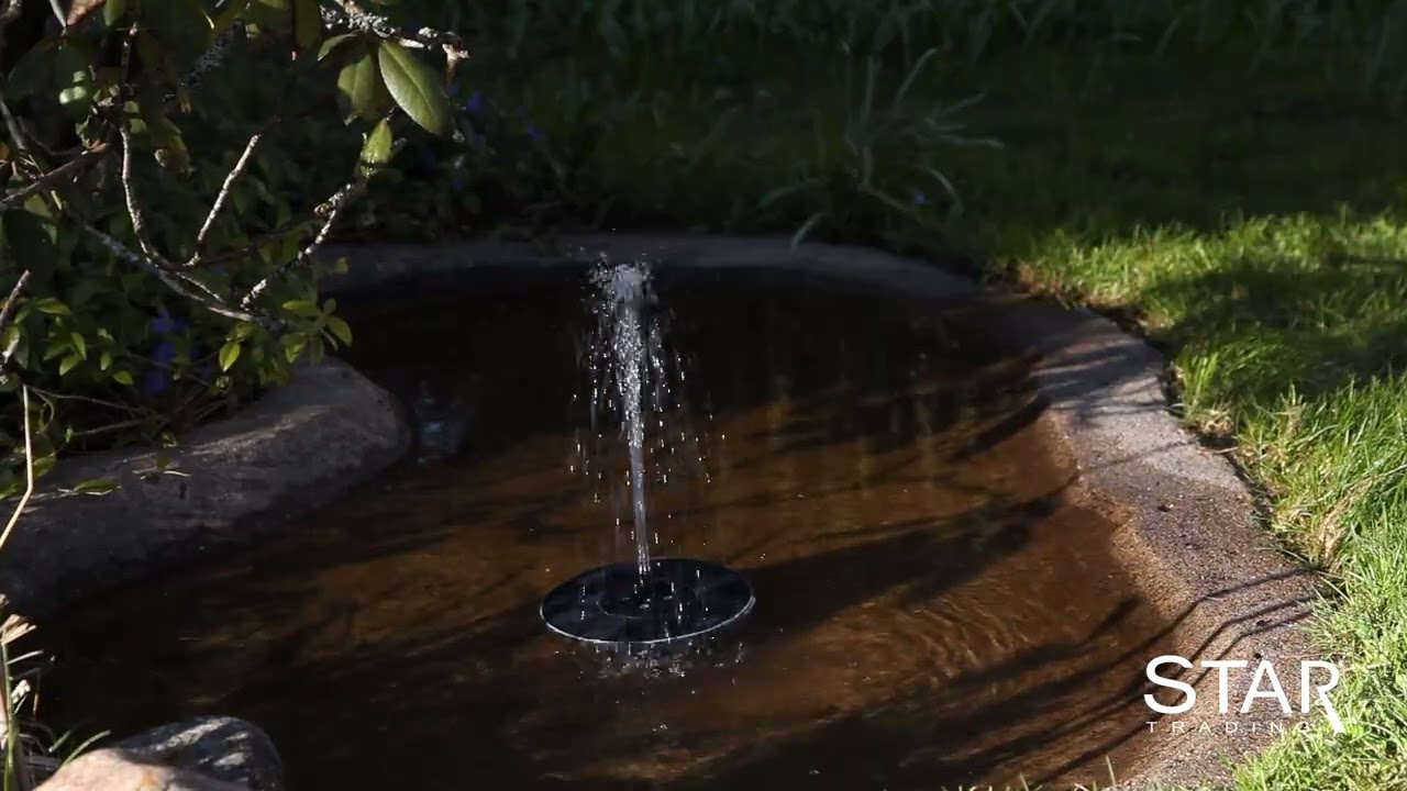 Star Trading Solardekoration Fountain, RGB, Schwarz, IP68
