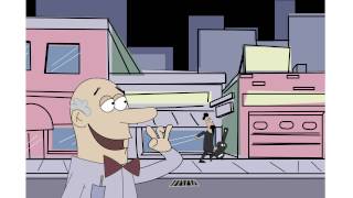 Cartoon Ad for a Social Media website