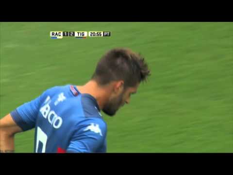 Gol de González. Racing 1 - Tigre 2. Fecha 9. Primera División 2016.