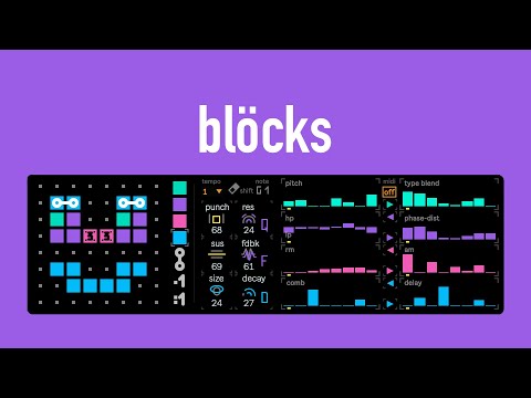blöcks - a drawing-based sequencer and percussion synthesizer | Max for Live Device