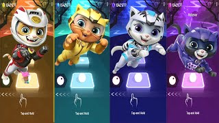 PAW Patrol Cat Pack Takes on Tiles Hop Rhythm Rush: Wild, Leo, Rory & Shade!