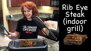 Rib Eye Steak (indoor grill) #steakindoorgrill #indoorgrill #steak