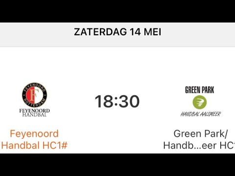 Feyenoord Handbal HC1 - Green Park Aalsmeer HC1