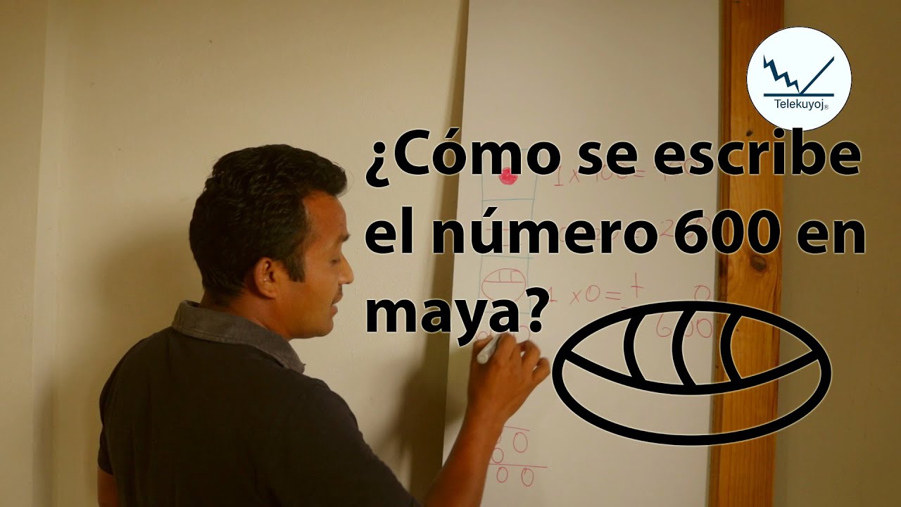 ¿Cómo se escribe 600 en número maya