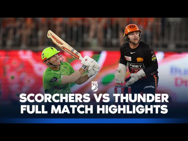 Perth Scorchers vs Sydney Thunder | Full Match Highlights I 03/01/25 | BBL | Fox Cricket