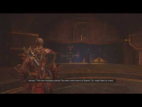 Mimir tells Tyr's story God of War