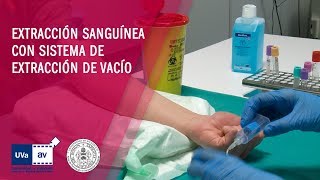 EXTRACCIÓN SANGUÍNEA CON SISTEMA DE EXTRACCIÓN DE VACÍO