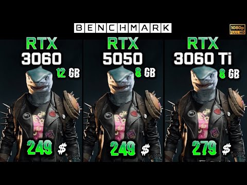 RTX 5050 8GB vs RTX 3060 12GB vs RTX 3060 TI 8GB / Test / 1080p  / in 8 Games