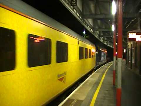 DRS class 37/6s nos.37606 and 37602 depart Stockport on 1Q18 Derby RTC - Derby RTC