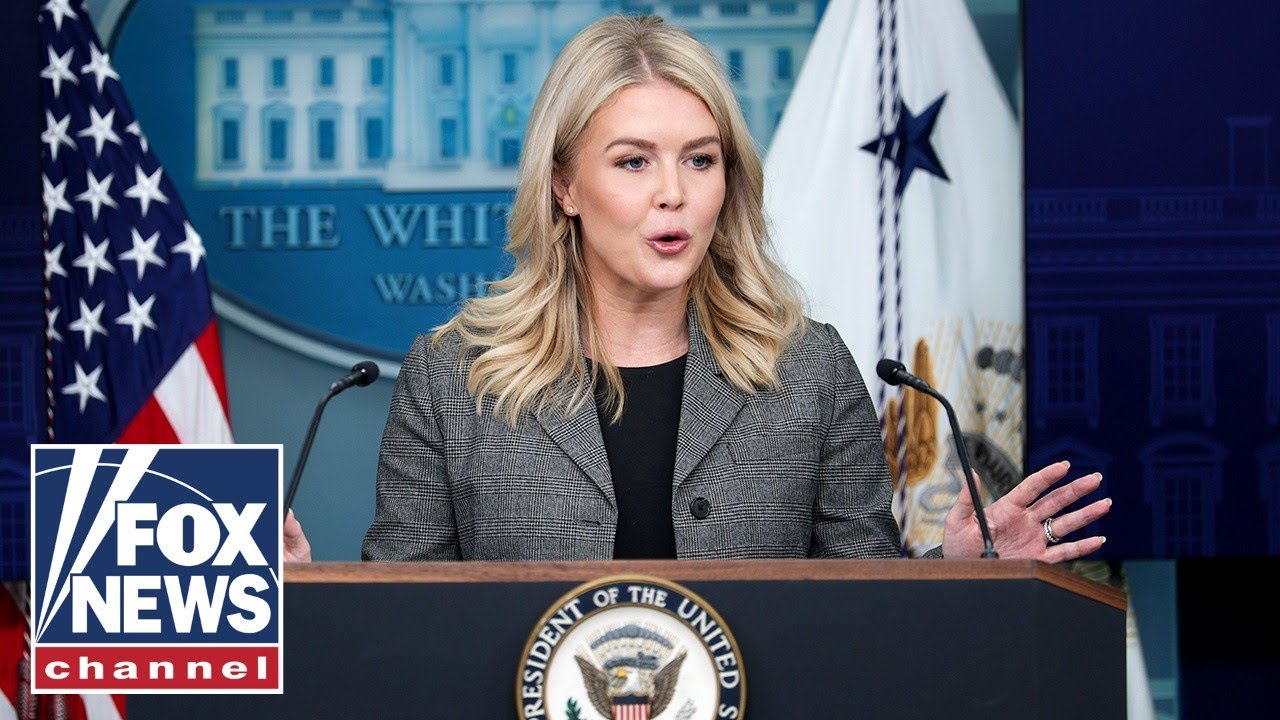 Karoline Leavitt holds White House press briefing