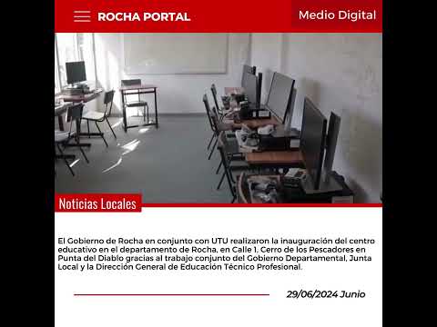 Fue inaugurada una nueva institución educativa de UTU en Punta del Diablos.