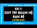 Vở bài tập Đạo đức Lớp 4 Bài 7: Duy trì quan hệ bạn bè