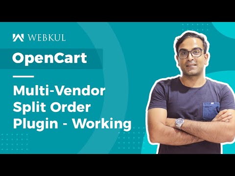 OpenCart Multi Vendor Split Order Plugin - Working