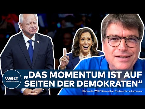 US-WAHL 2024: "Druck liegt auf Trump-Kampagne!" Tim Walz als clevere Wahl für Kamala Harris?