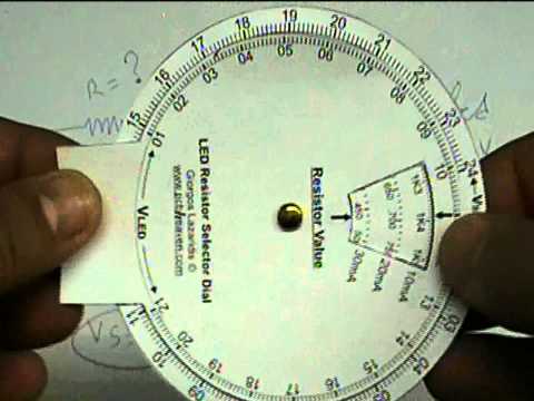 Papercraft Dial Is The Slide-ruler Of Current Limiting Resistors | Hackaday