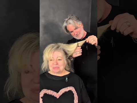 Short CASCADE after 70 years for women with double chin #cascade  #haircut #hairstyle