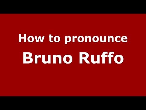 How to pronounce Bruno Ruffo (Italian/Italy)  - PronounceNames.com
