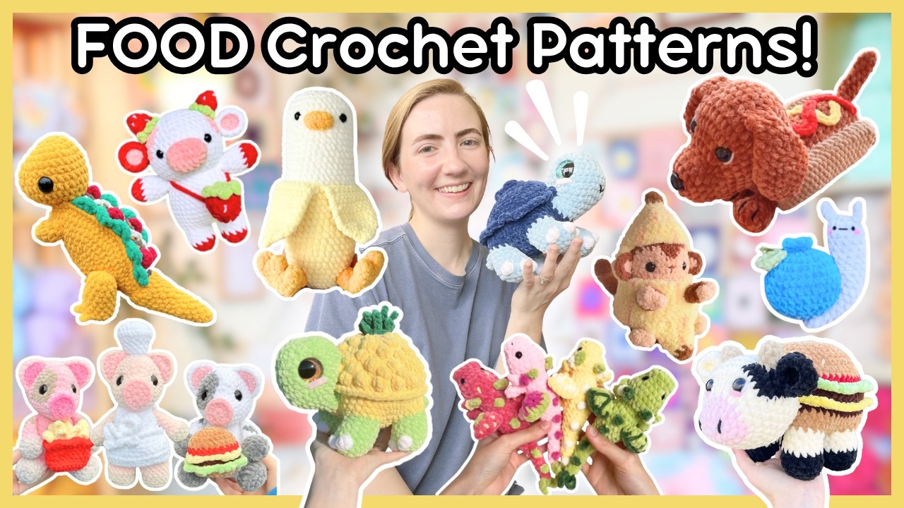 20 ✨FOOD-THEMED✨ Market-Friendly Amigurumi Crochet Patterns 🍔🍟(WITH LINKS!)