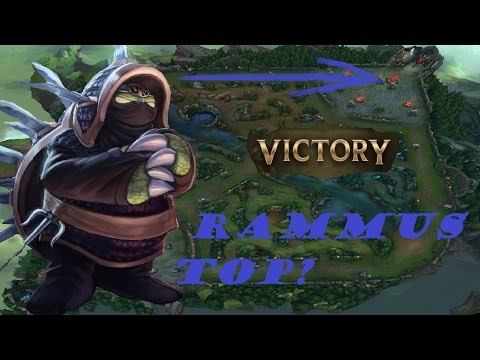 League of Legends- Rammus TOP-LANE!! vs. Temmo -.- ??  feed to win