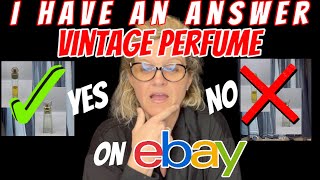 Can I sell Used Vintage Perfume on eBay? Don