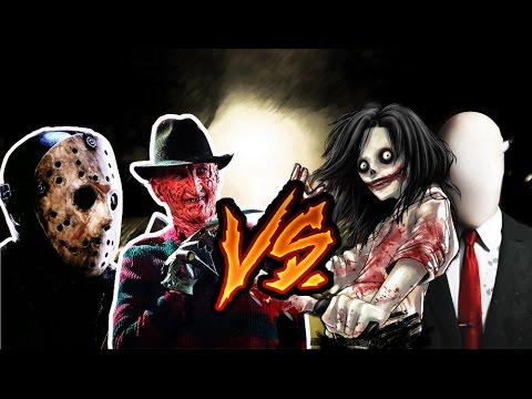 Freddy y Jason  VS Slenderman y Jeff the killer | Batalla de Rap | Isu RmX ft. Varios