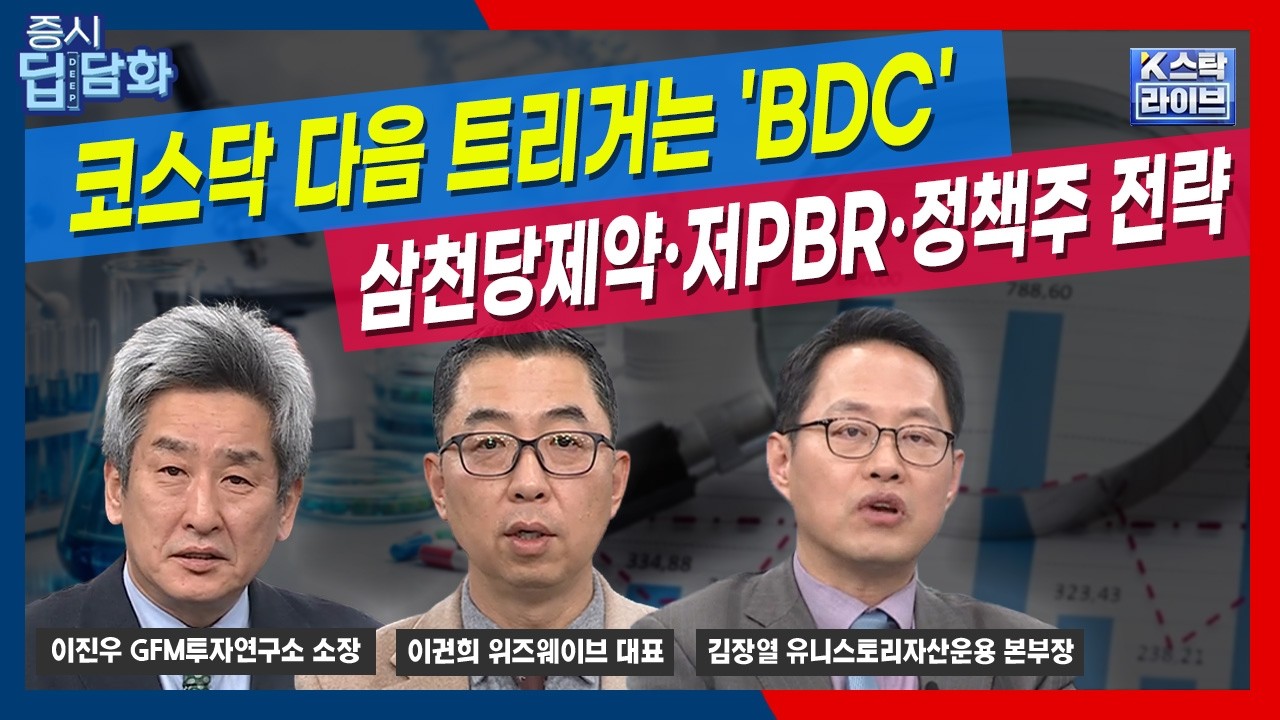 '전쟁 소강상태' 미국 증시도 200일선 변곡점...'기업성장펀드' 코스닥 다음 트리거 | 김장열 | 이권희  | 이?