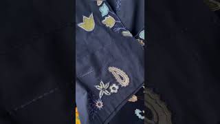 Navy Blue Embroidered Lawn Kurta Set - Video 1