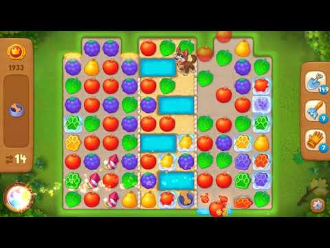 Gardenscapes Area 9 Day 1 Level 1933 - No Boosters Or Hacks
