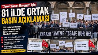 “Temiz Ekran Hareketi” İçin 81 İlde Ortak Basın Açıklaması