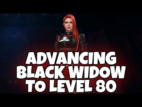 ADVANCING BLACK WIDOW TO LEVEL 80 | MARVEL FUTURE FIGHT
