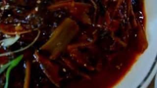 preview picture of video 'Korea Food  BungEoJjim ( 붕어찜 ) a steamed crucian carp stuffed with meat  '