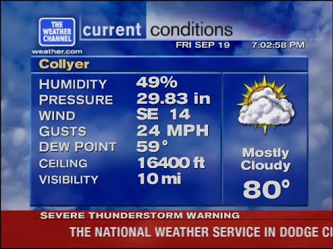 WeatherSTAR XL - Severe Thunderstorm Warning - Collyer, KS