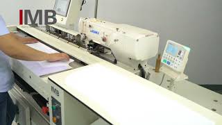 Automated solution for sewing buttonholes on a shirt shelf IMB MB 6003A video