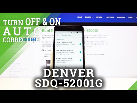 How to Open All Text Correction Features on DENVER SDQ-52001G – Keyboard Managing