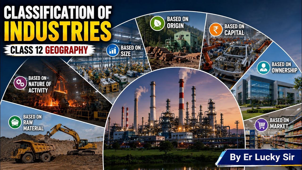 Classification of Manufacturing Industries -  Class 12 Geography