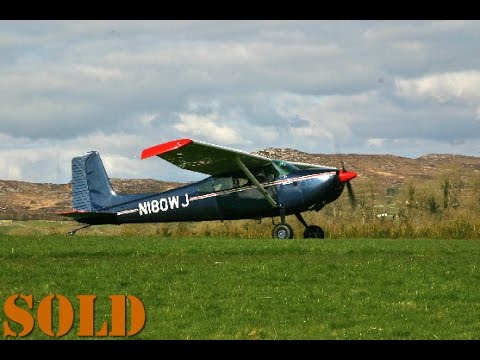 Cessna 180K Short Landing Over Trees
