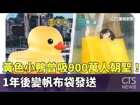 曾吸900萬人朝聖！黃色小鴨1年後　變帆布袋發送