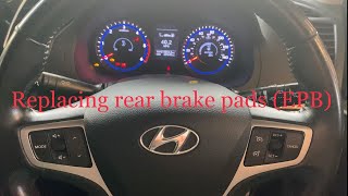 How to Replace Rear Brake Pads on Hyundai & Kia with Electronic parking brake @zmmotors1