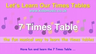 Kidzone - Let's Learn Our Times Tables - 7 Times Table