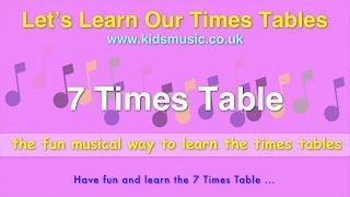 Kidzone - Let&#39;s Learn Our Times Tables - 7 Times Table
