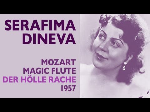 Serafima Dineva - Mozart: MAGIC FLUTE, Der hölle rache, 1957, High Fs