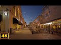 Evening City Walk After The Rain Växjö Sweden 4K City Walking