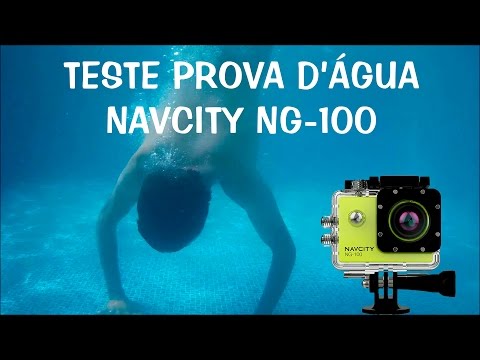 CÂMERA NAVCITY NG-100 - TESTE NA ÁGUA - PROVA D'ÁGUA Video