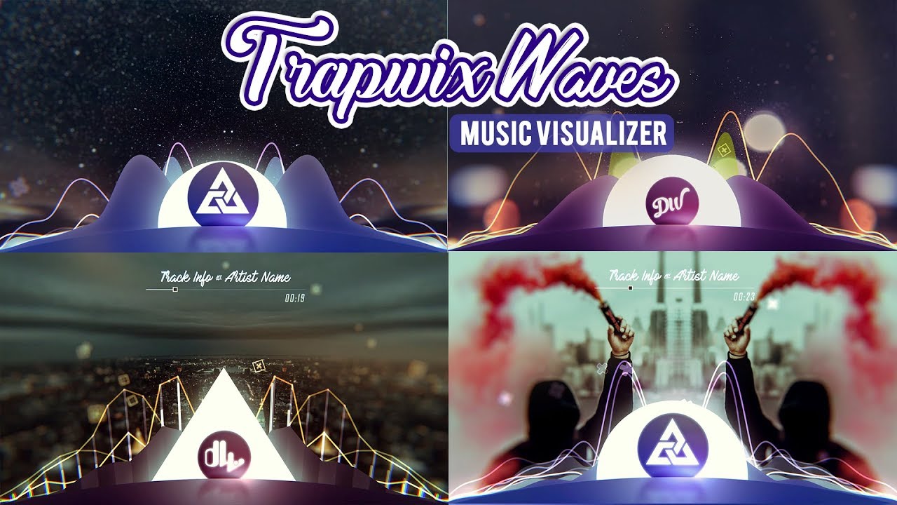 Audio React Music Visualizer After Effects Template | TrapWix Waves