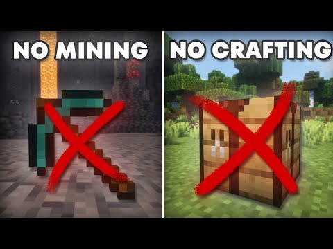 Beating Minecraft Without Mining or Crafting