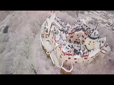 Rochsburg Überflug im Winter Mavic Pro 4k