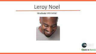 Leroy Noel, Graduate VFX Artist at Frontier Developments