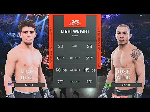 "Pride 33" Nick Diaz Vs. "UFC 179" José Aldo : EA Sports UFC 5 Simulations : UFC 5 Gameplay (PS5)