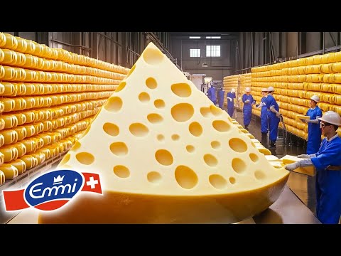 Wie Emmentaler Käse In Der Fabrik Hergestellt Wird