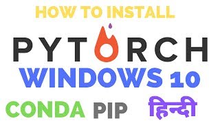 How to install pytorch in anaconda windows 10